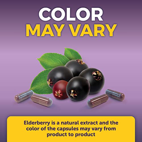 60 Count Black Dried Elderberry Capsules P693974
