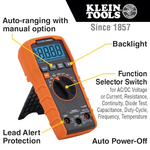 Slim Digital Multimeter with Reverse Contrast Display E297351