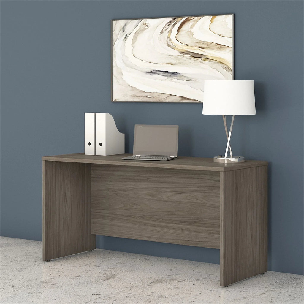 Modern Hickory Engineered Wood Credenza Desk X2202