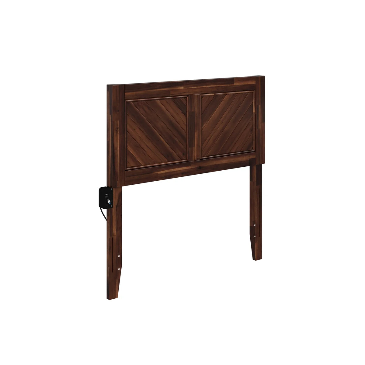 Twin Solid Wood Headboard with Attachable Charger J636471