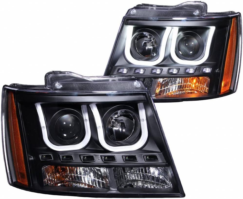 Projector Headlights with U-Bar Black C1493