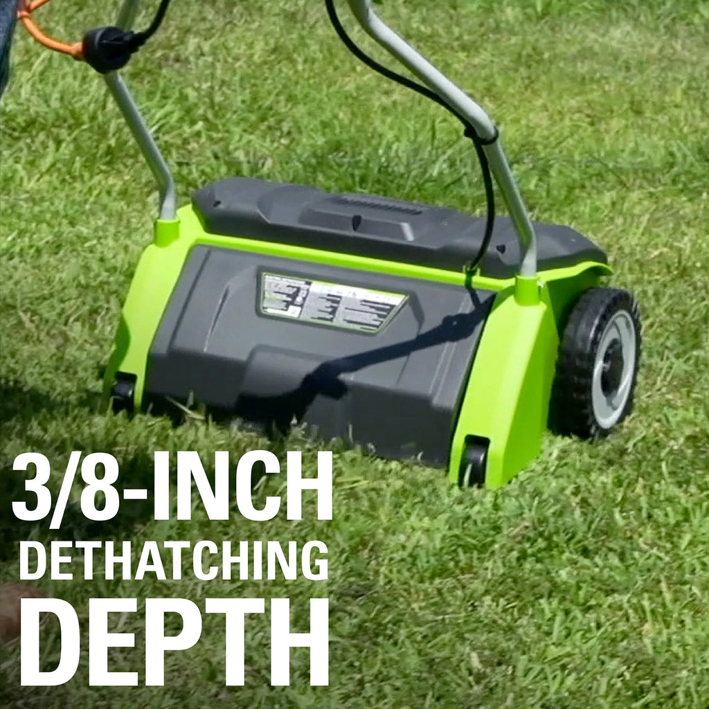 14 in. 10 Amp Corded Electric Dethatcher Y528717