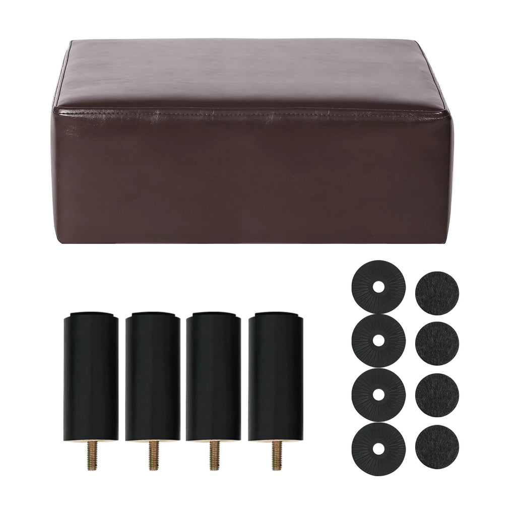 Small Brown Footstool Ottoman L968187