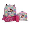 4 Piece Backpack Set with Insulated Lunch Box, Pink R92353