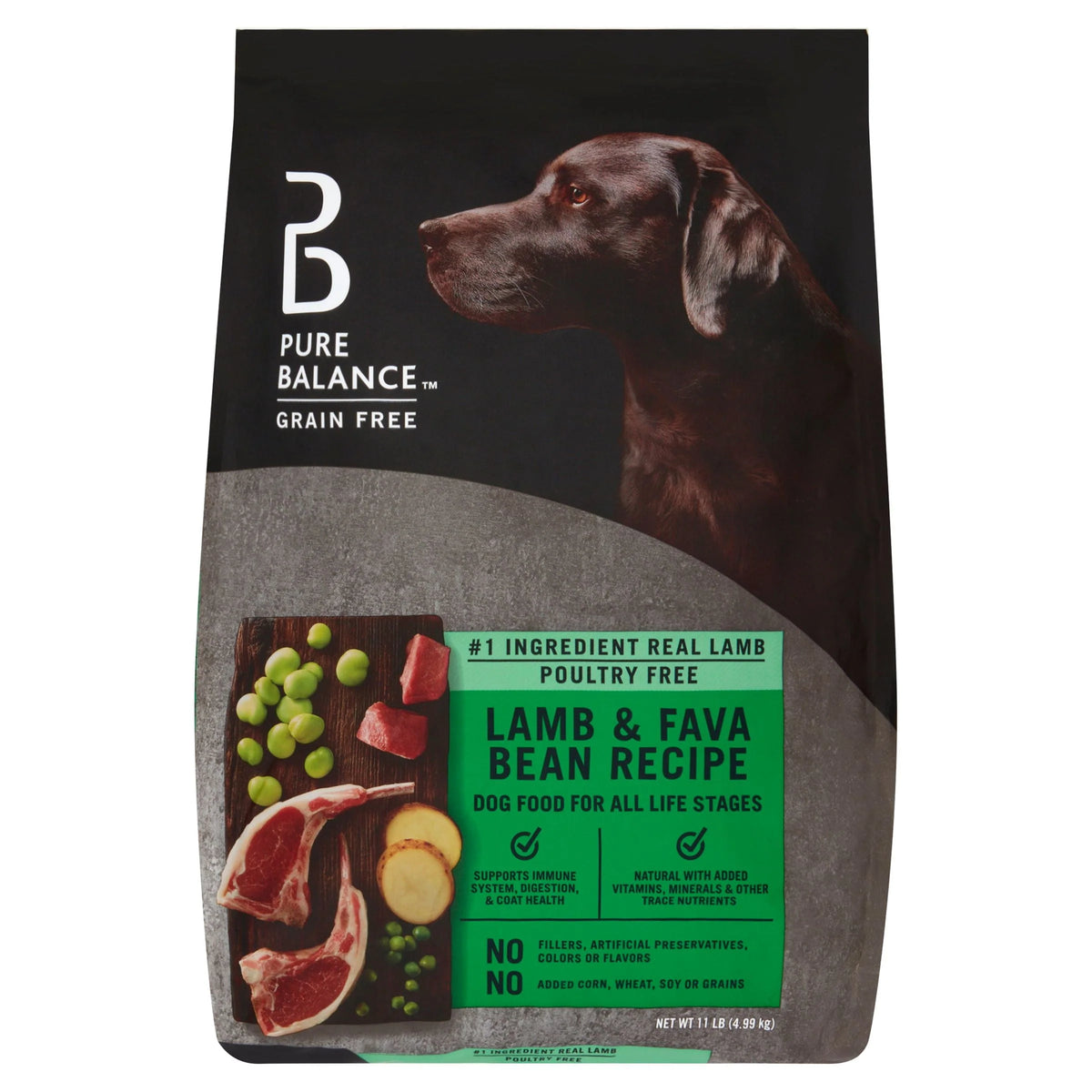Lamb & Fava Bean Recipe Grain-Free Dry Dog Food 24 lbs Y343793