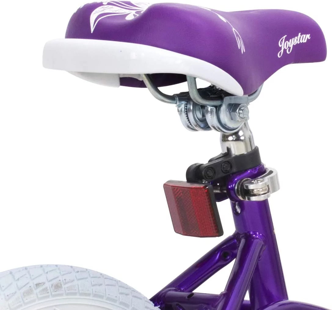 Pink 18 inch Kids Bike with Training Wheels J49345