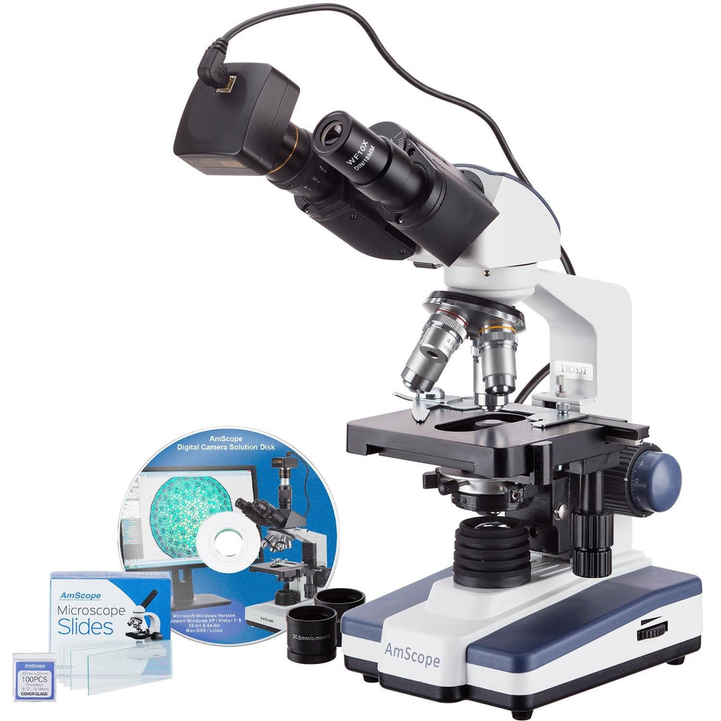 40X-2500X LED Binocular Compound Microscope with 5MP USB3 Camera F19975