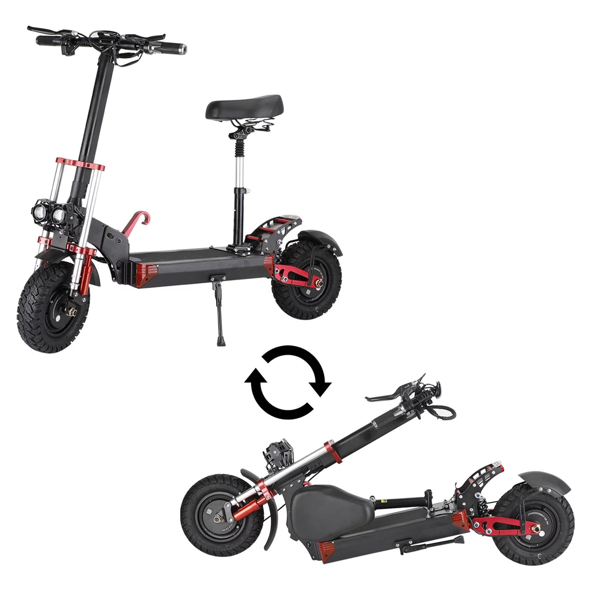 2000W 21ah off-road alloy electric scooter with 12" tires Q21301