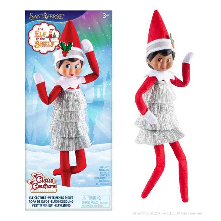 Brown Eyed Girl Scout Elf with Tiny Tinsel Dress R277278