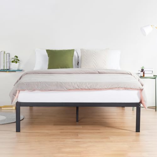 18 Inch Tall Heavy Duty Steel Slat Bed Frame Full Black G870334