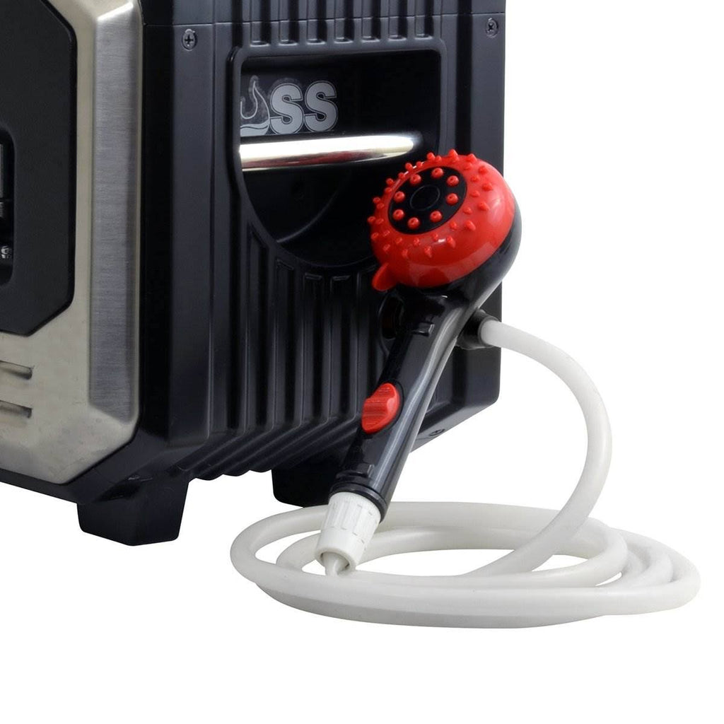 Black Battery Operated Shower System W414