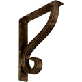 Antiqued Brass Wrought Iron Bracket Z656
