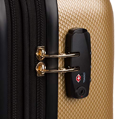 Gunmetal Expandable Hardside Luggage with Spinner Wheels and TSA Lock, Carry-On 19-Inch A864961