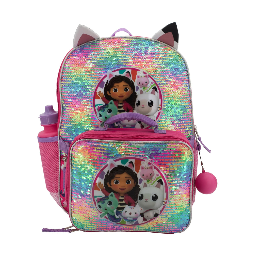 4 Piece Backpack Set with Insulated Lunch Box, Pink R92353