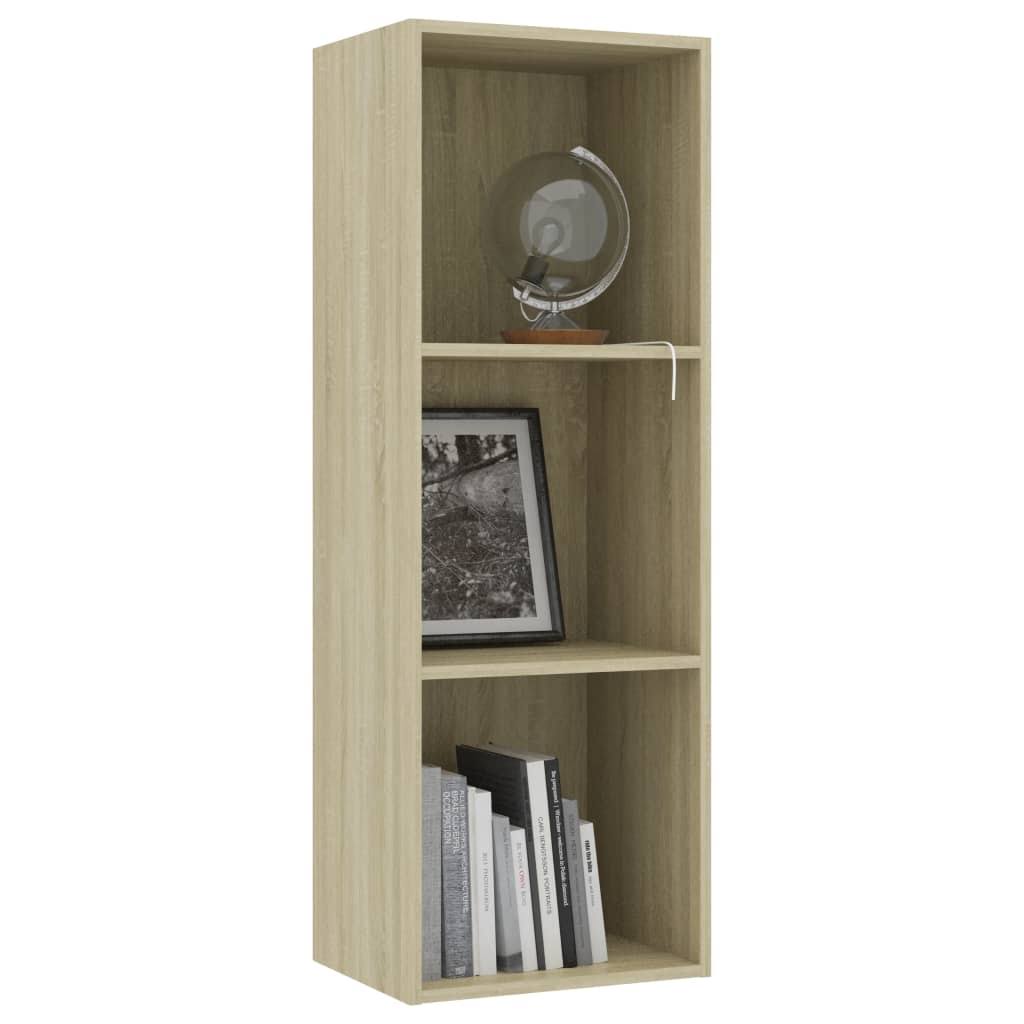 3-Tier Book Cabinet Sonoma Oak Chipboard N1442