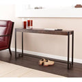 Burnt Oak Black 54 inch Narrow Console Table U132969