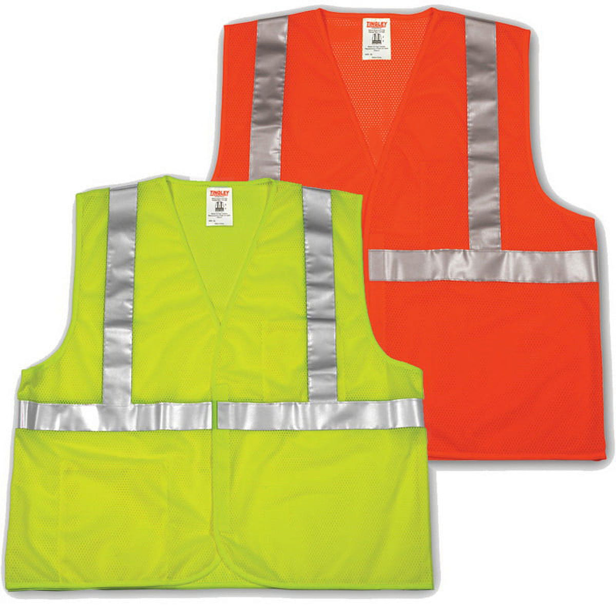 Fluorescent Orange-Red High Visibility Class 2 Mesh Vest V694378
