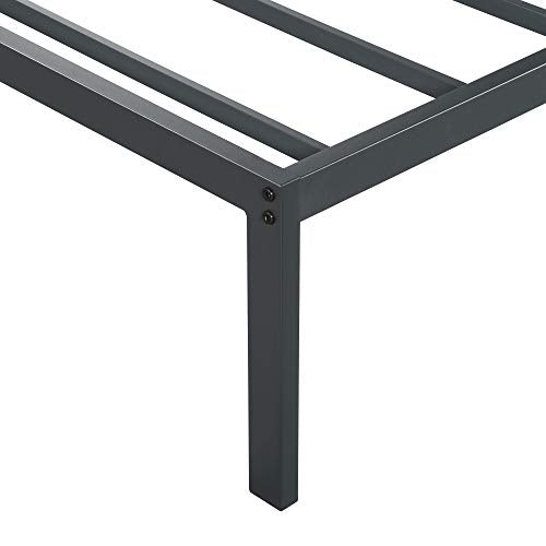 18 Inch Tall Heavy Duty Steel Slat Bed Frame Full Black G870334