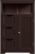 Navy Blue Wooden Storage Cabinet Y181144