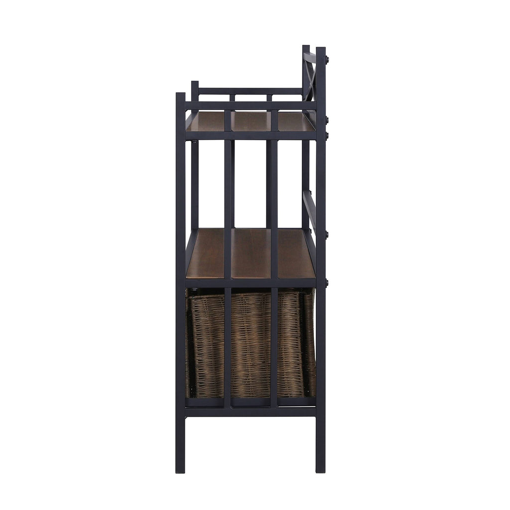 Rustic Brown Bakers Rack B84607