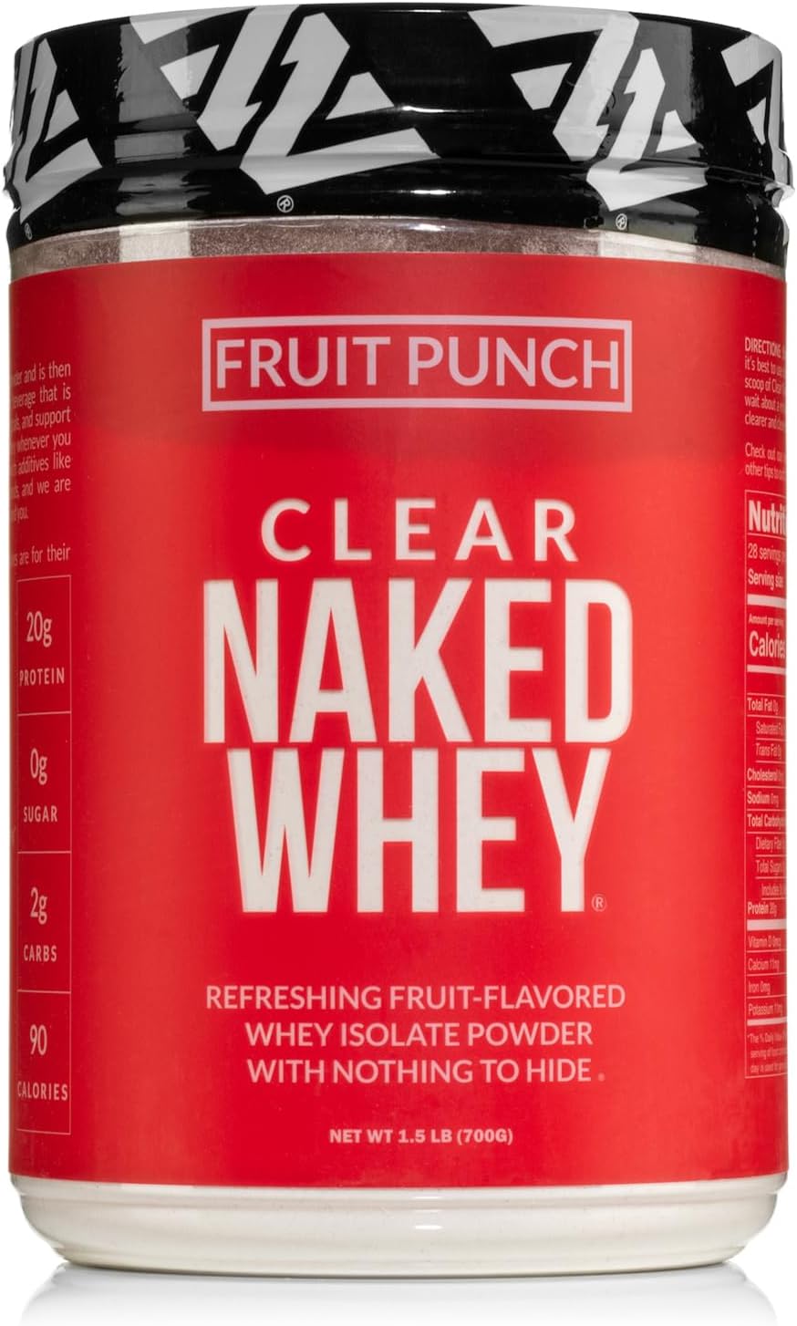 Clear Whey Protein Isolate, Fruit Punch, 28 Servings D3334