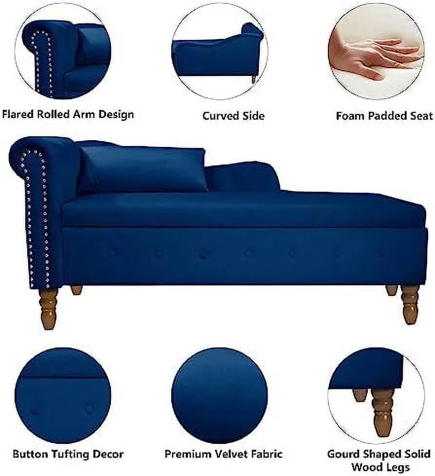 Pink Velvet Button Tufted Bench I942