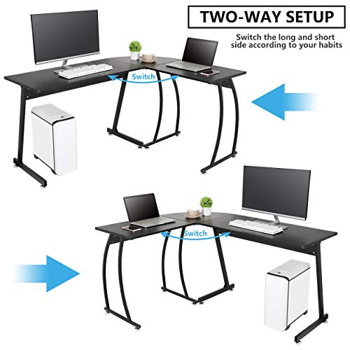 White L Shaped Corner Desk E64426