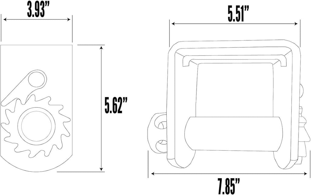 4 Standard Profile Sliding Winch E9632
