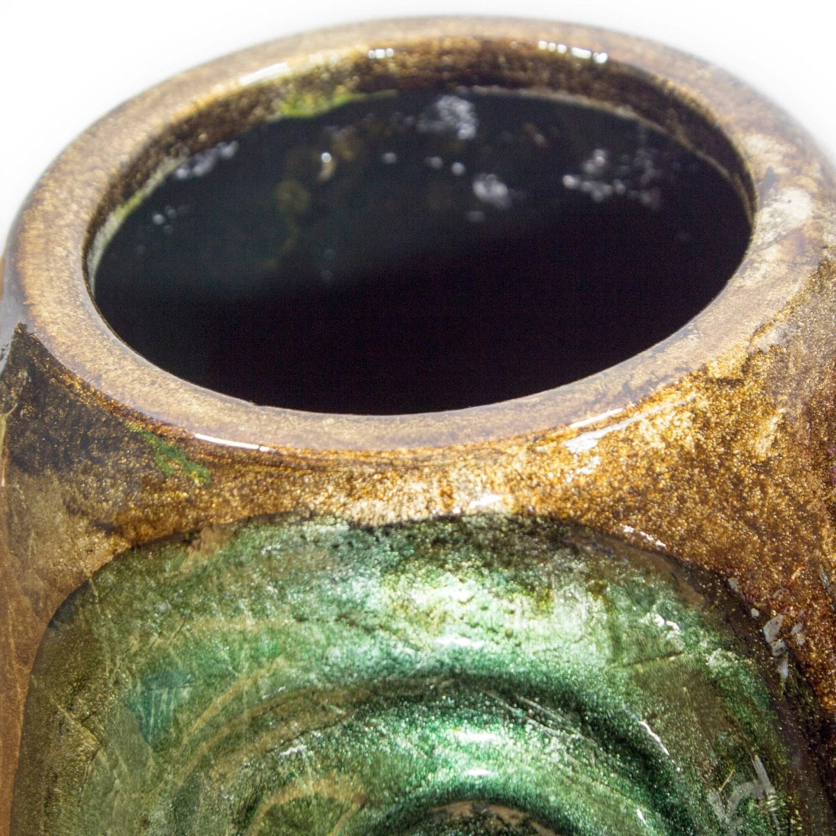 14 in. Foiled and Lacquered Table Vase K65204