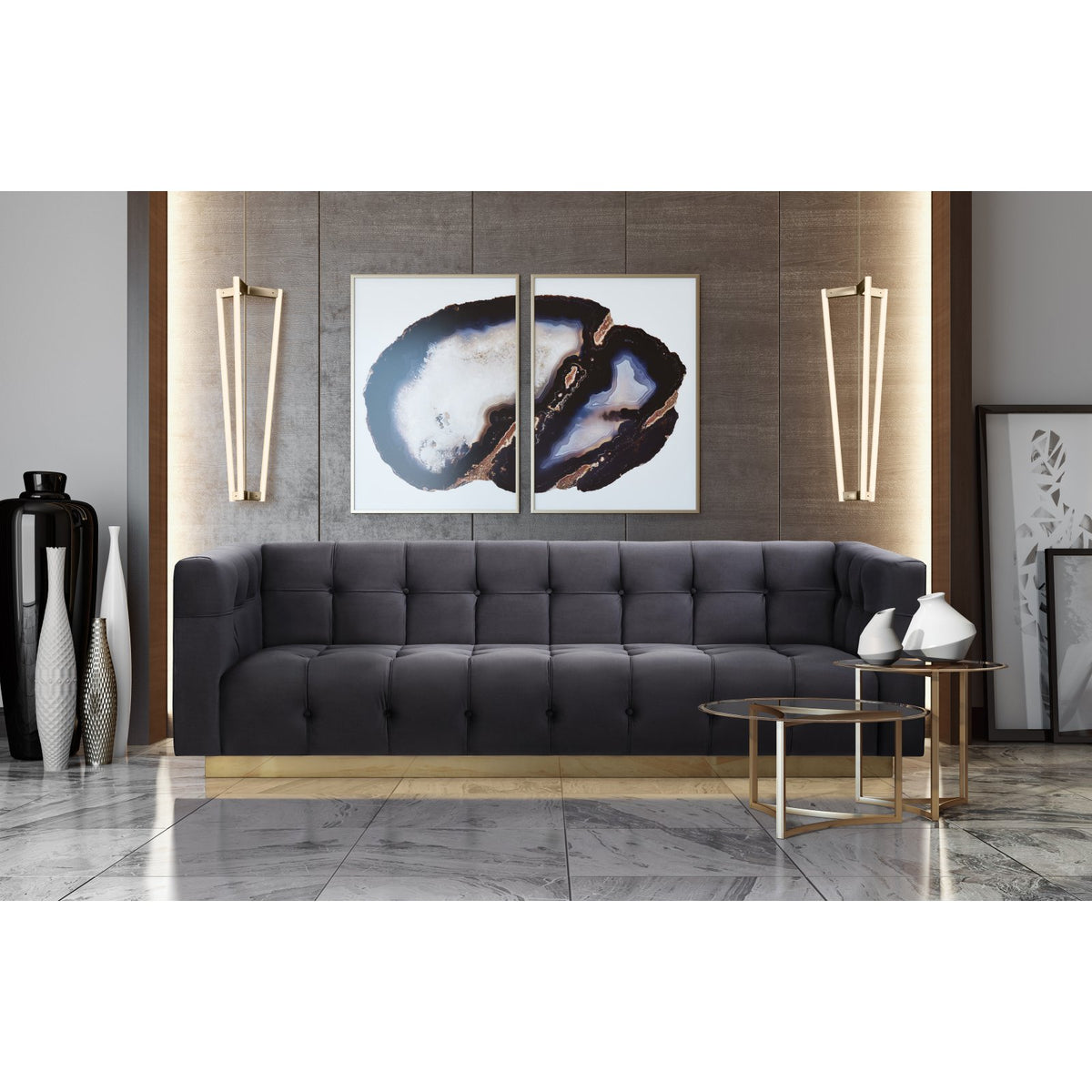 Velvet Sofa C6051
