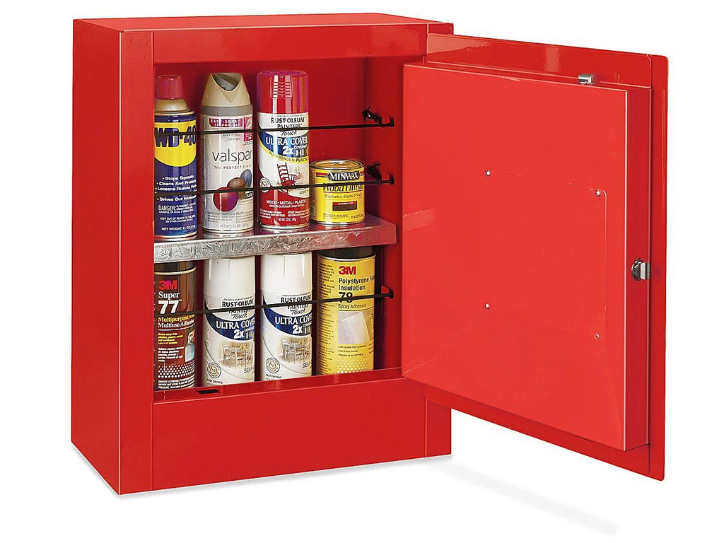 Red Manual Doors Flammable Storage Cabinet E386685
