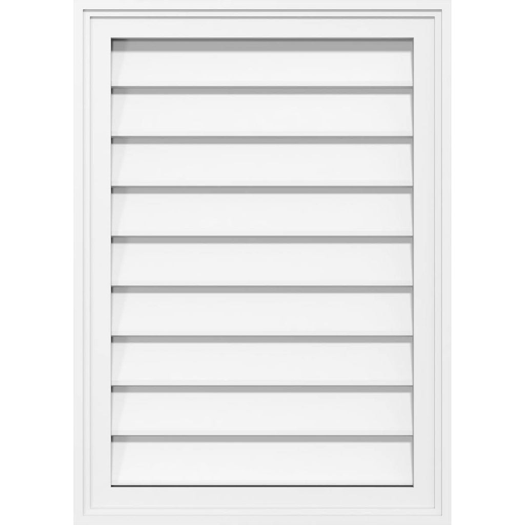 PVC Gable Vent Non-Functional with Brickm C9564