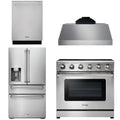 36 Electric Range, Range Hood, Refrigerator with Water and Ice Dispenser, Dishwasher P119655