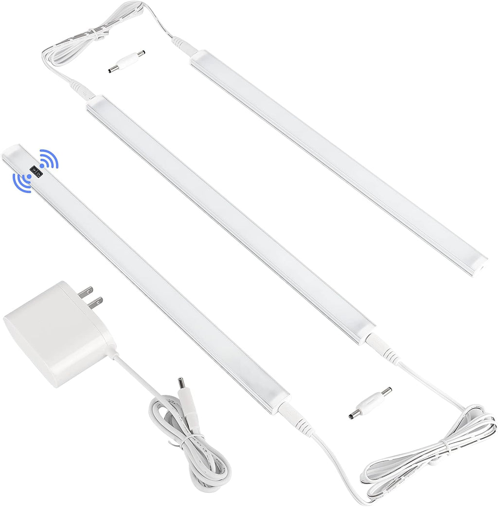 LED Under Cabinet Light Bars, 3 Pack, 12 Linkable, Plug In, 1200 Lm C4795
