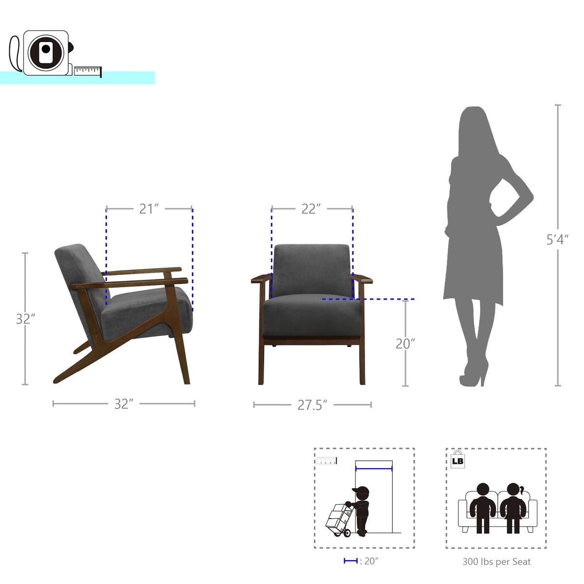 Light Brown Accent Chair S89515