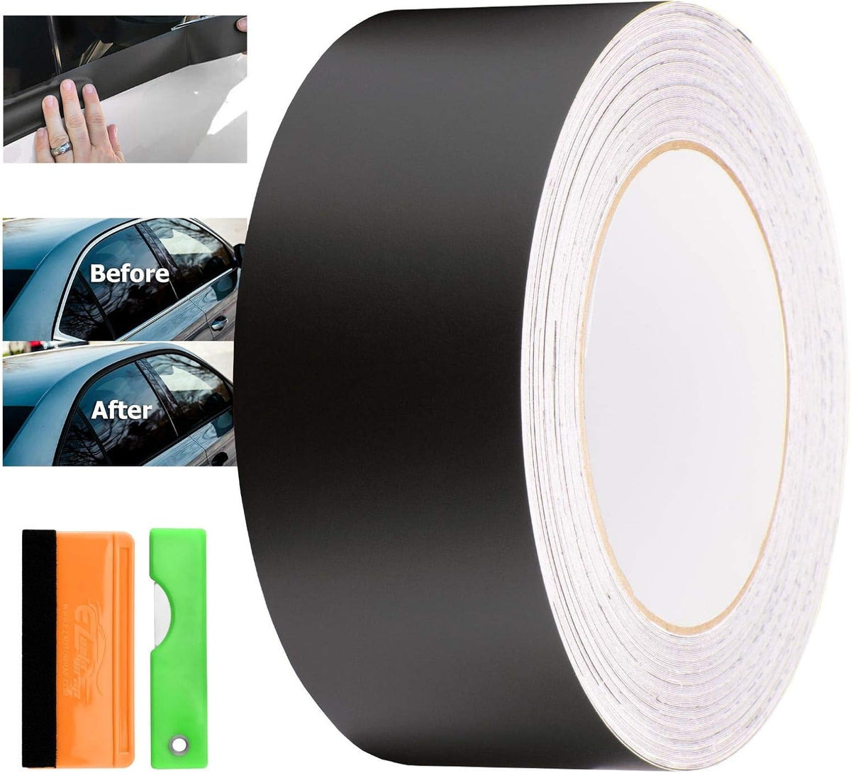 3D Carbon Fiber Black Vinyl Wrap Kit 2 x 25Ft F10209