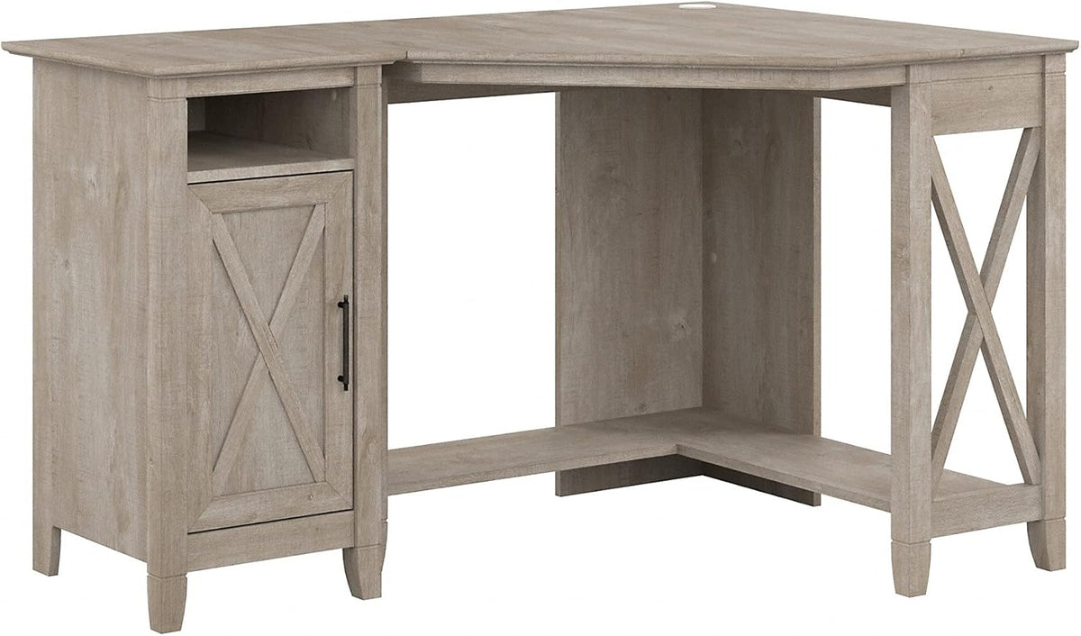 Small Corner Desk with Storage Cabinet R345