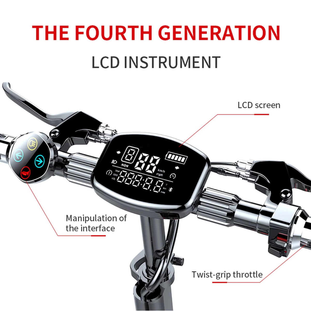 2000W 21ah off-road alloy electric scooter with 12" tires Q21301