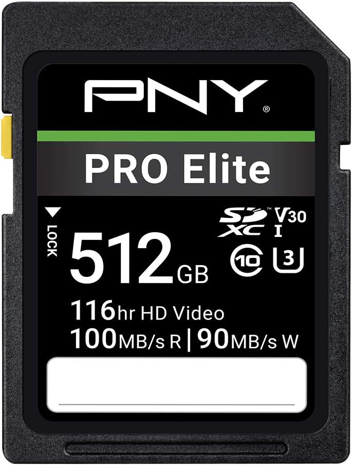 512GB Class 10 U3 V30 SDXC Flash Memory Card V379565