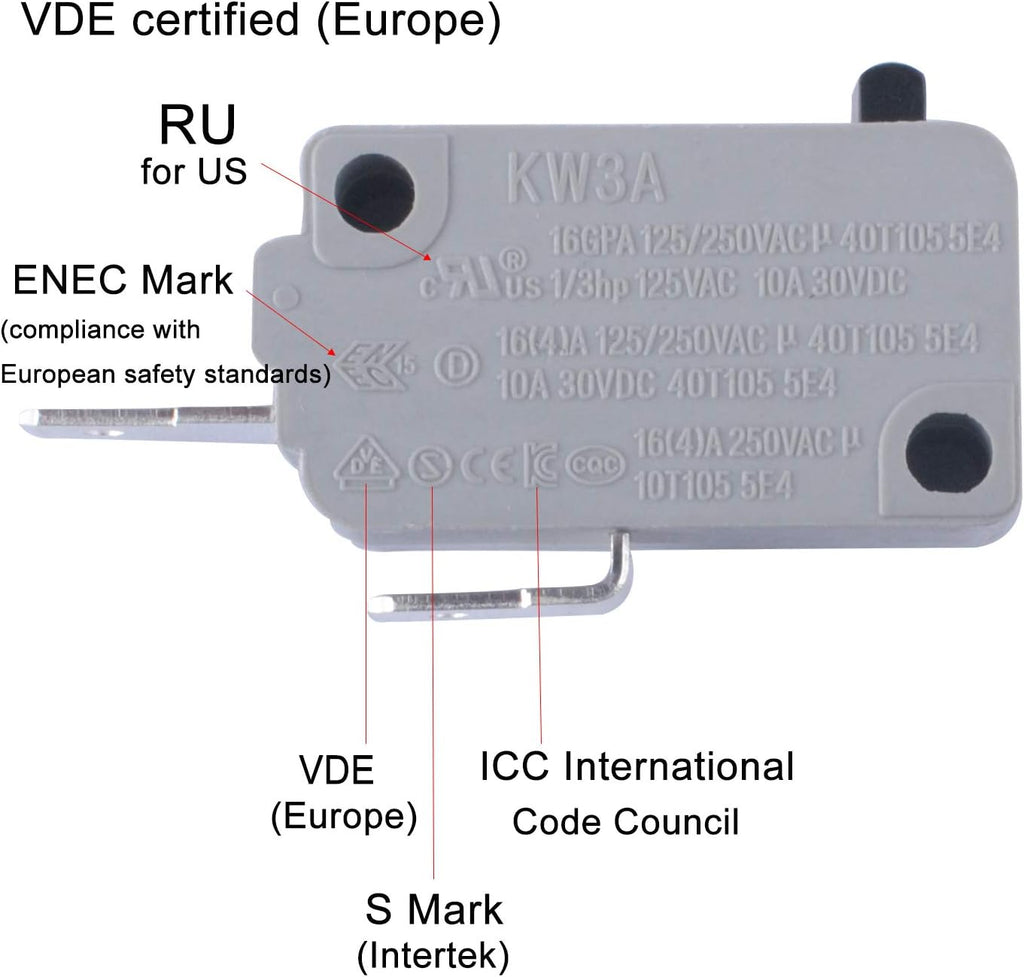 Microwave Door Switch 16A 125/250V H450840