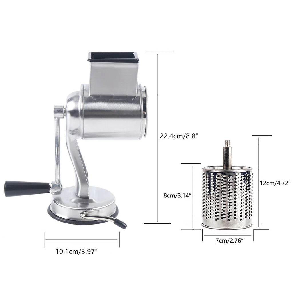Stainless Steel Rotary Drum Grater with 5 Blades V69592