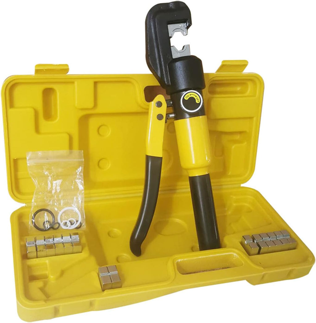 10 Ton Hydraulic Cable Crimper with 9 Dies C9289