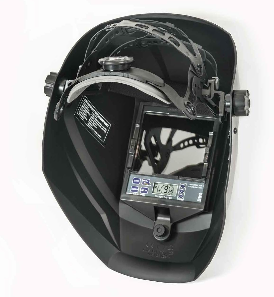 Black Digital Auto Darkening Welding Helmet Shade 9-13 D435