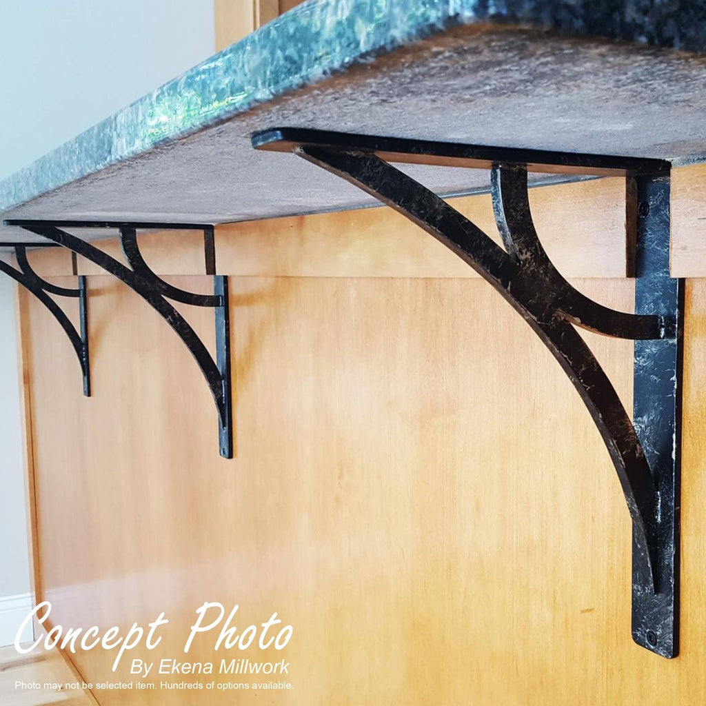 Antiqued Brass Wrought Iron Bracket Z656