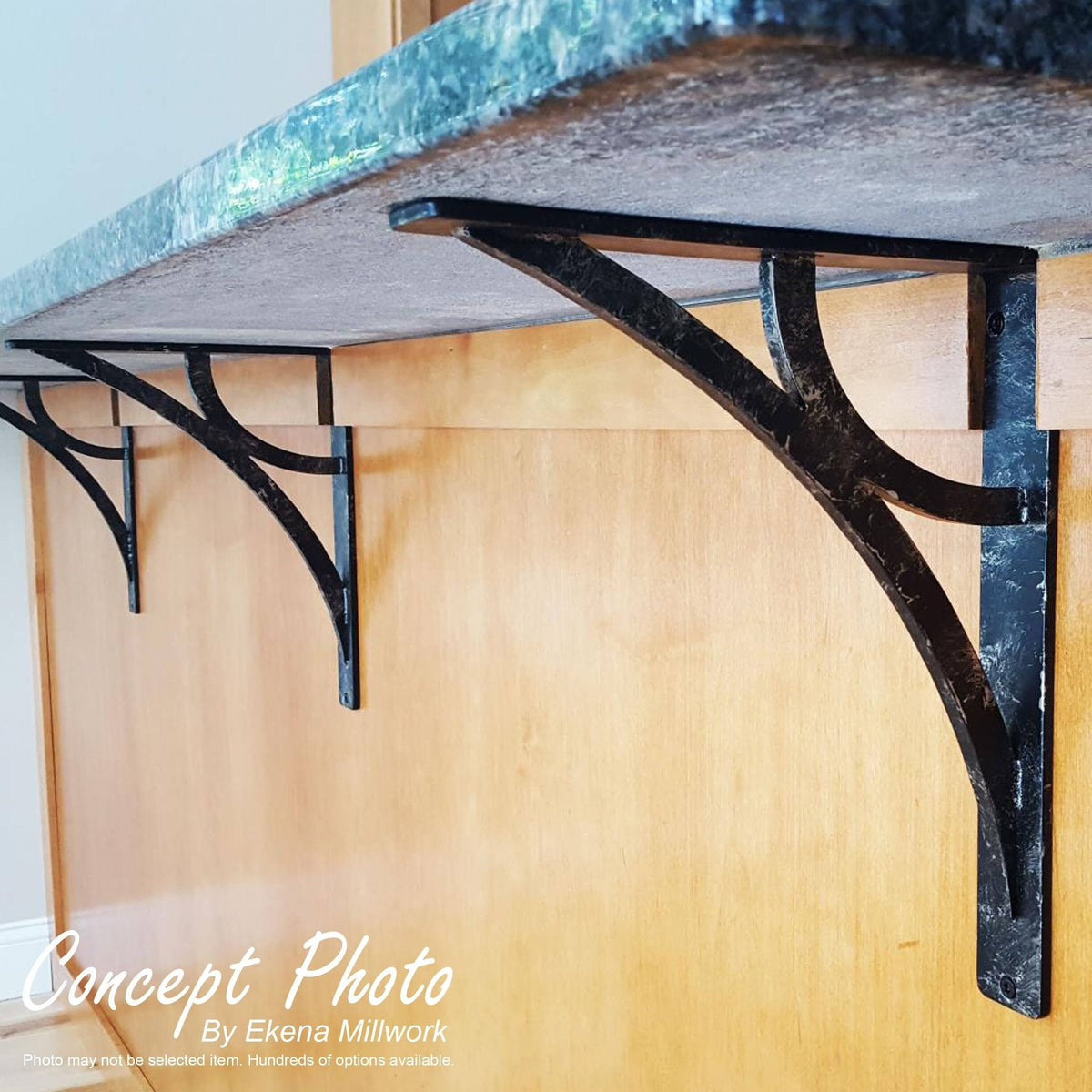 Antiqued Brass Wrought Iron Bracket Z656