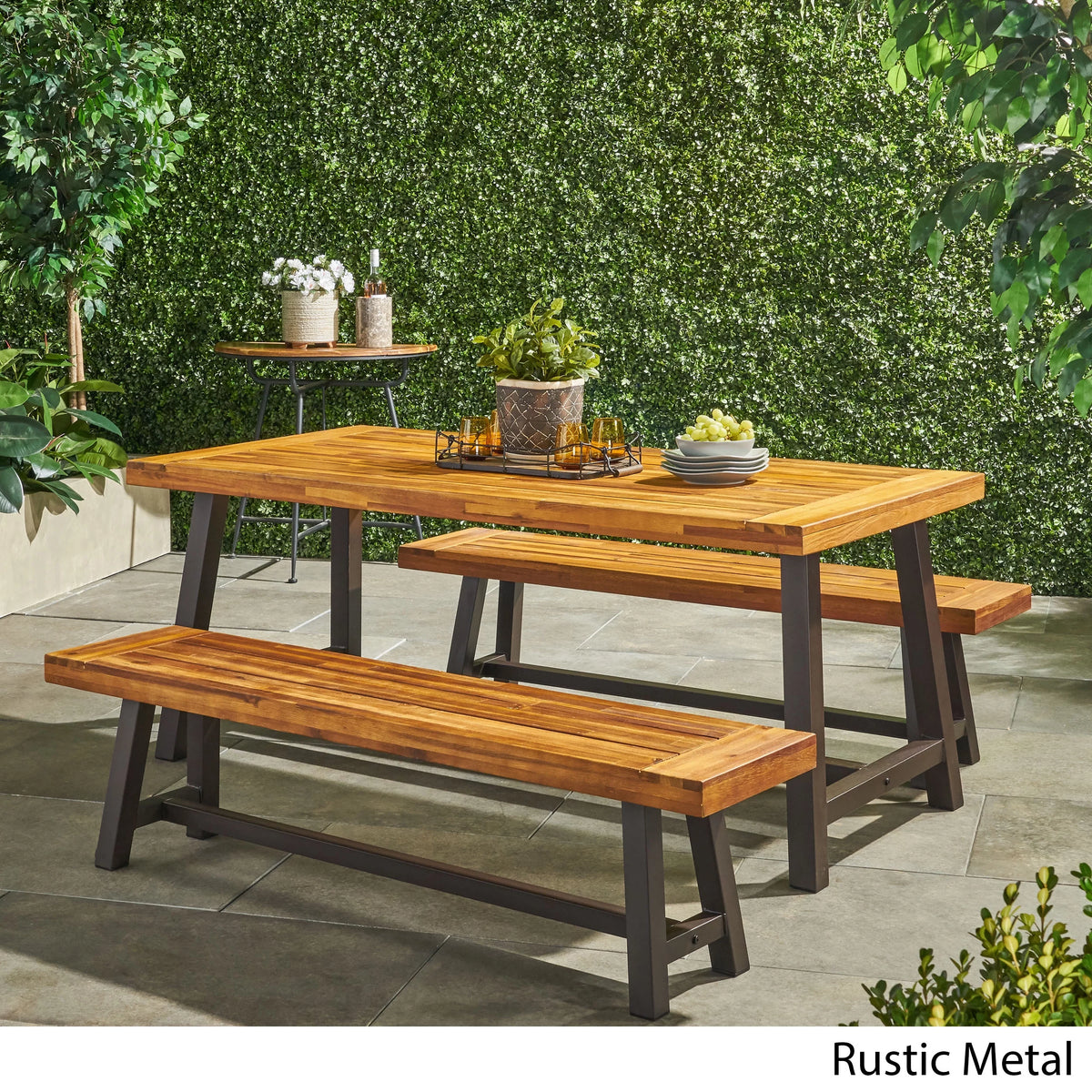 4 Seat Acacia Picnic Dining Set F4932