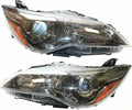 Headlight Assembly Set Halogen Clear Lens J574