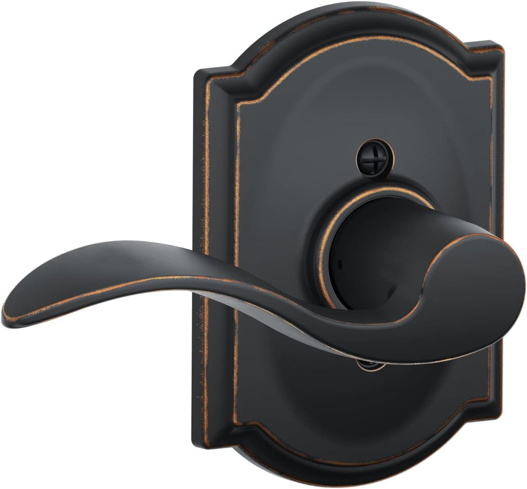Matte Black Bed & Bath Privacy Door Lever Pack of 2 E178