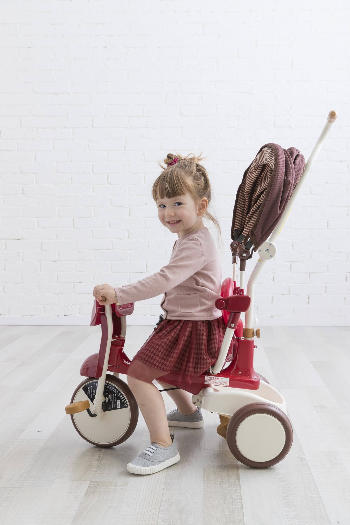 3-in-1 Folding Tricycle with Canopy White F9251