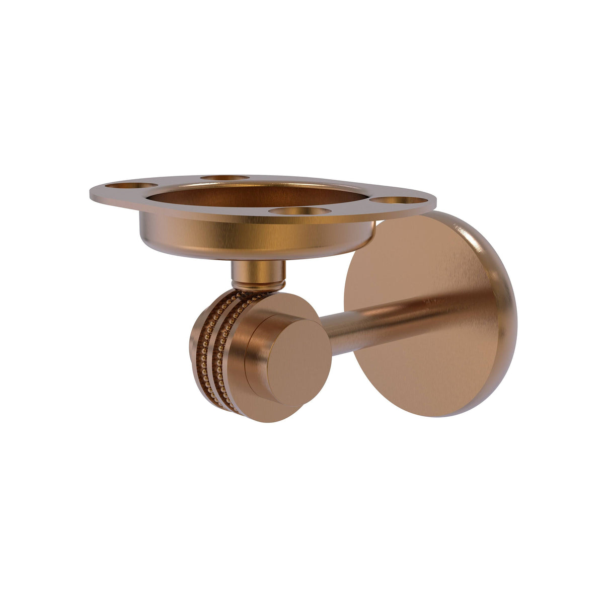 Brushed Bronze Tumbler and Toothbrush Holder P451